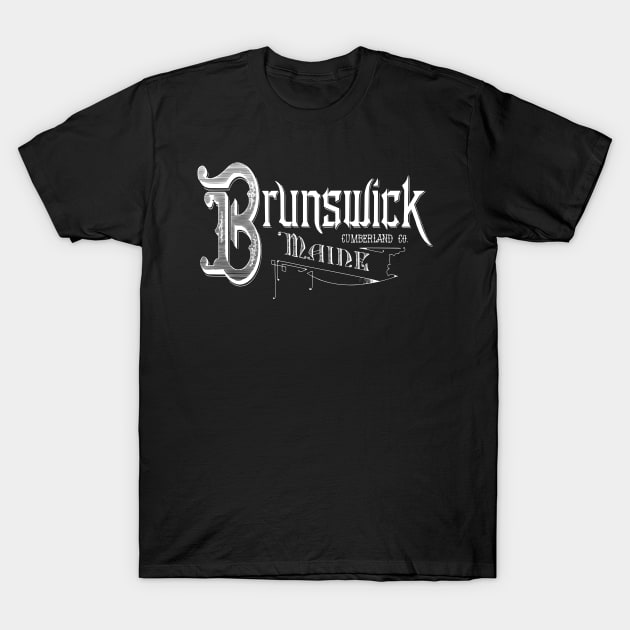 Vintage Brunswick, ME T-Shirt by DonDota